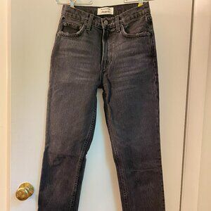 Reformation Black Denim Jeans-"Julia High Cigarette"